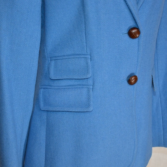 J.Crew Light Blue Wool Coat - Picture 3 of 4